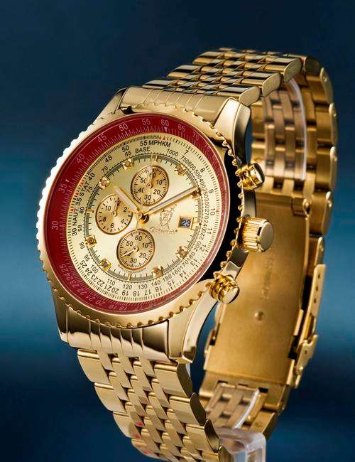 **STUNNING** VERY RARE & UNIQUE KONIGSWERK DIAMOND CHRONOGRAPH CLOCK.ONE OF THE LAST ONES!!!