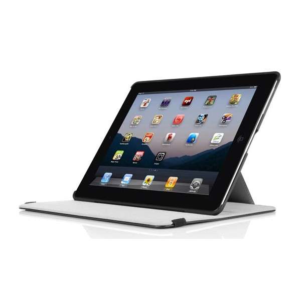 Incipio Slim Kickstand Case for Apple iPad (3rd gen.) & iPad 2, Black Leather