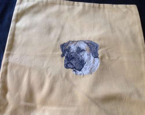 Gold Cushion Cover -Dog - Boerbul