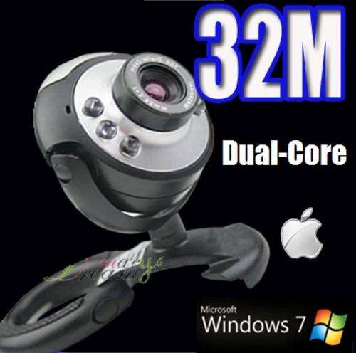 32.0 Mega Pixel Dual Core USB PC Webcam w/Mic 160 Frames Per Second