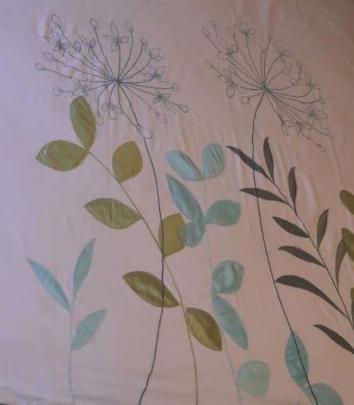 Applique embroidered duvet cover set (single) - Imported from UK - Warehouse Overstock