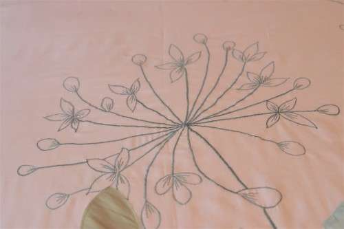 Applique embroidered duvet cover set (single) - Imported from UK - Warehouse Overstock