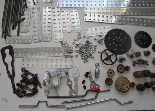 **Meccano Parts**Blue/Yellow...Parts,Gears,Girders etc etc..As per Photos
