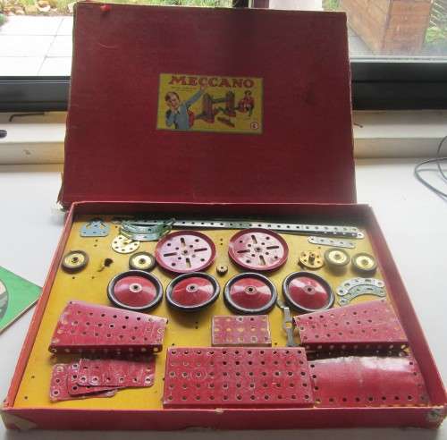 Meccano No4-Original Box,Incl Instructions-Combo Parts-As per Photos