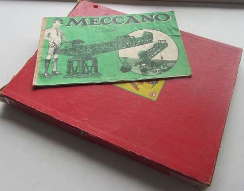 Meccano No4-Original Box,Incl Instructions-Combo Parts-As per Photos