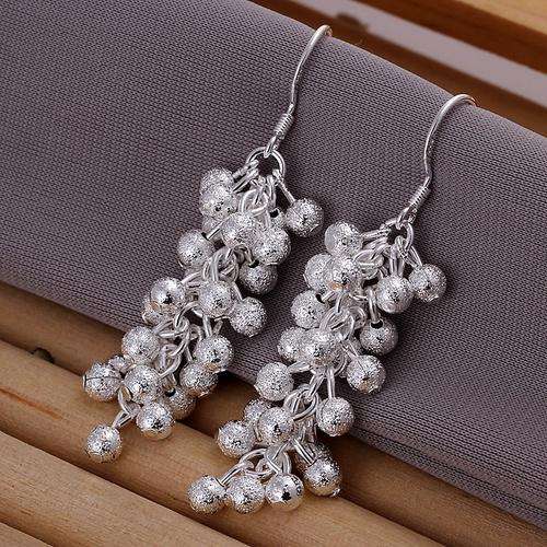 *Crazy Sale* 925 Stamped Sterling Silver Sandblasted Ball Earrings