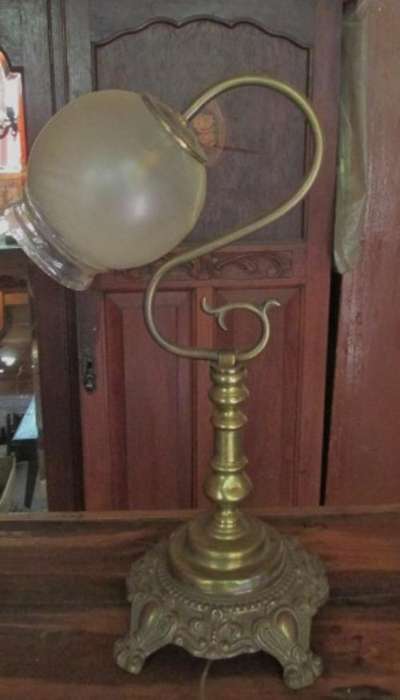 Lovely Brass Plated Desk Lamp