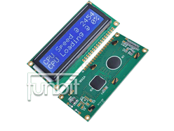 16x2 White Characters on Blue background LCD module