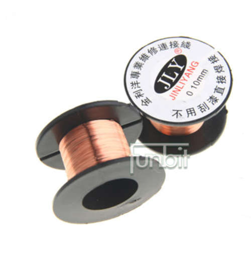 0.1mm PPA Enamelled Copper Soldering Repair Wire Reel