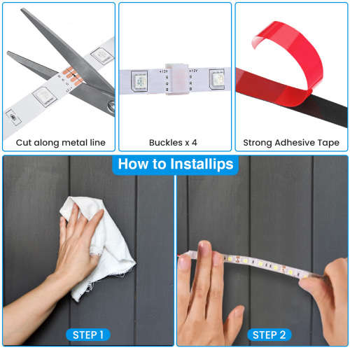 LED STRIP LIGHTS BLUETOOTH, LED STRIP LIGHTS MUSIC SYNC LED STRIP LIGHTS SMARTPHONE APP LED STRIP