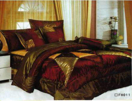 7 PCE ELEGANT QUILTED/COMFORTER SET - DOUBLE