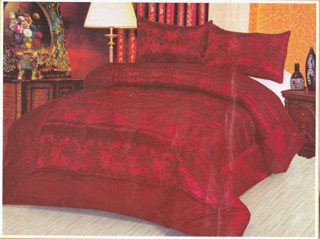 3 PCE SATIN QUILTED/COMFORTER SET - DOUBLE BED