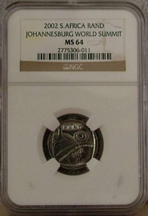 HIGH GRADE MS 64 2002 WORLD SUMMIT NGC