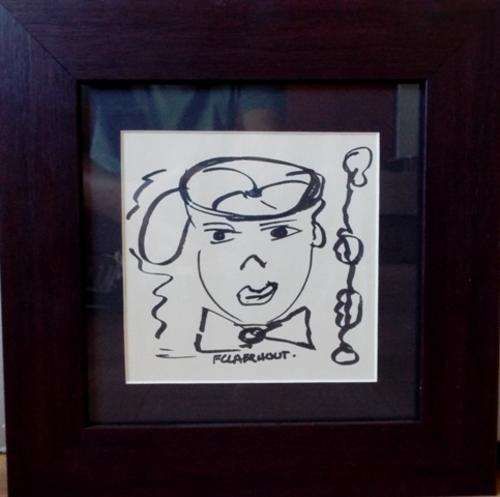 NICE INVESTMENT ART   FROM  FRANS CLAERHOUT  .NICE FRAMED