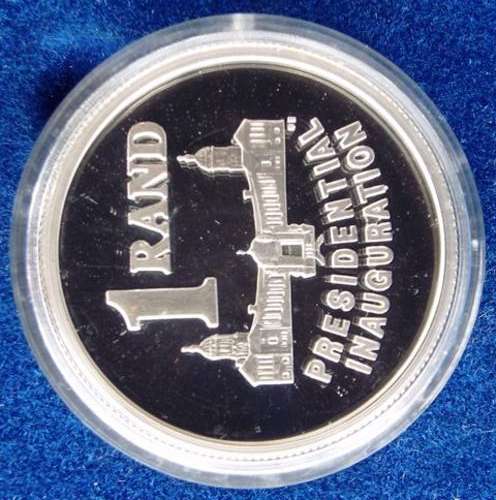 1x 1994 Inauguration Proof R1 silver in SA Mint holder