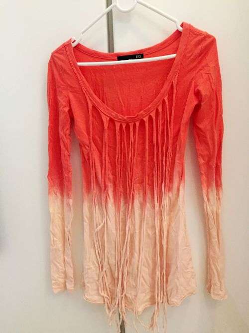 Tassel design wash color-Orange Red XS