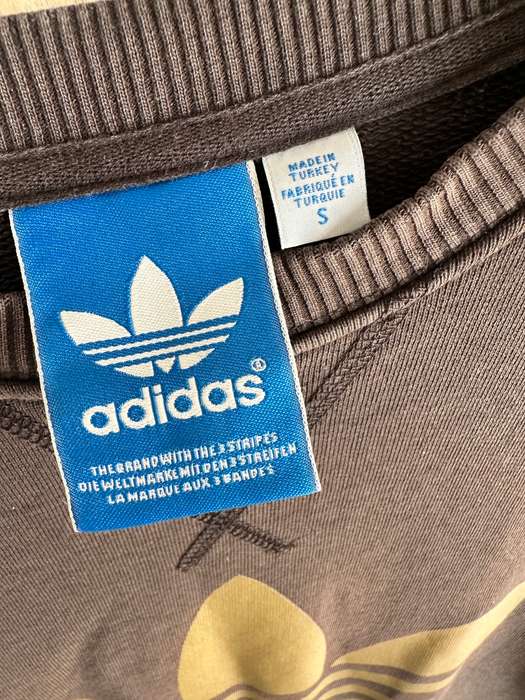 ADIDAS BLACK MEN`S LOOSE SWEATER SIZE S