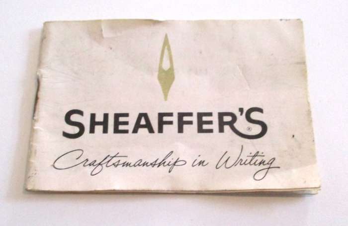 A SCHEAFFER  FOUNTAIN PEN WITH A 14ct GOLD NIB