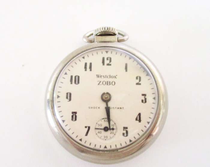 A WESTCLOX ZOBO POCKET WATCH---TICKING AWAY---Please read