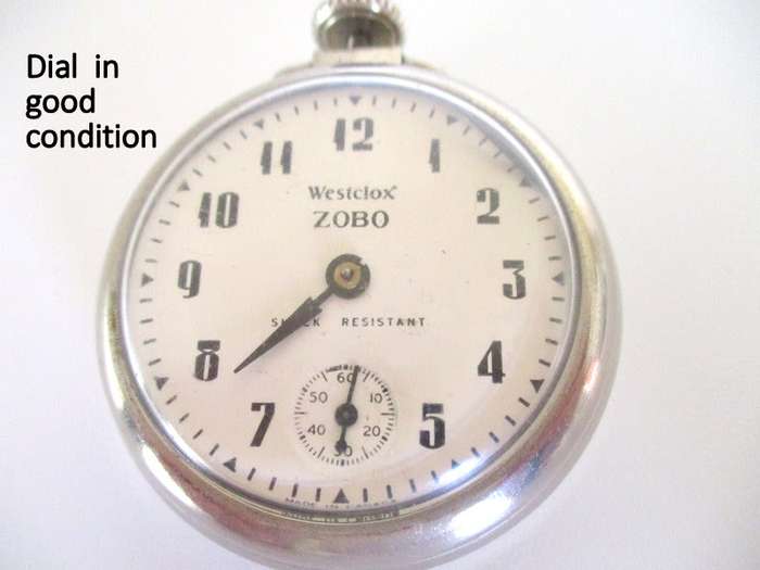 A WESTCLOX ZOBO POCKET WATCH---TICKING AWAY---Please read