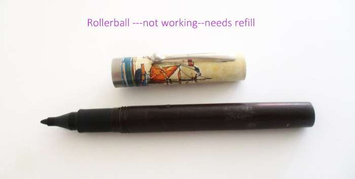 A WATERMAN FOUNTAIN PEN 14ct GOLD NIB AND A SHAEFFER SOUTHERN CROSS FUND PEN --PLEASE READ