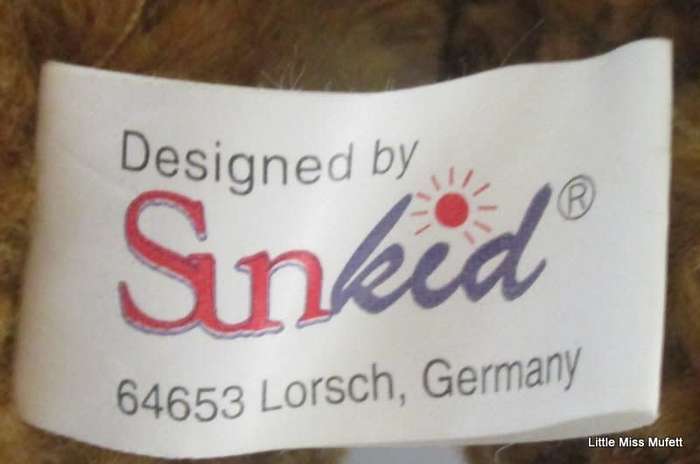 A GERMAN SUNKID TEDDY BEAR--EXCELLENT CONDITION (A)