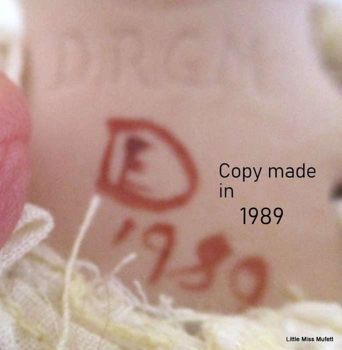 Armand Marseille Bisque Head Doll D.R.G.M 1989 copy using original mould