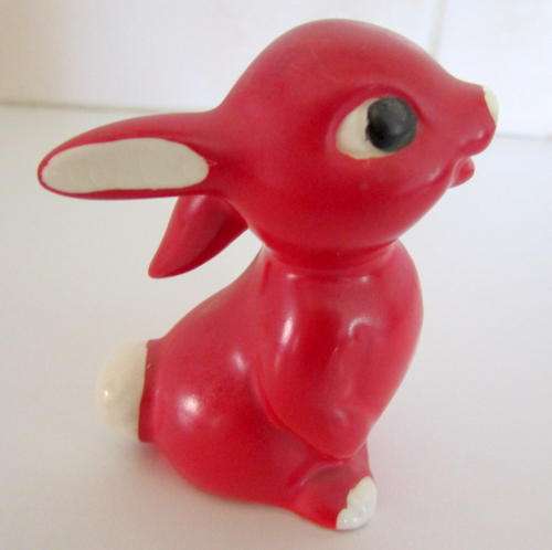 A RED GOEBEL RABBIT