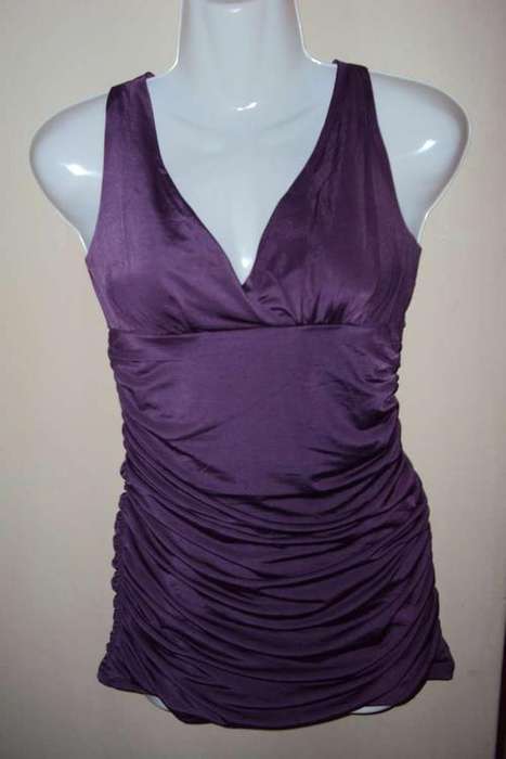Purple linned satin top (new)
