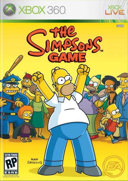 THE SIMPSONS Xbox 360 original brand new game sealed!