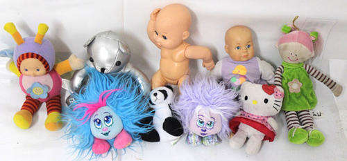 Mixed Lot of Soft Toys and Dolls X 9