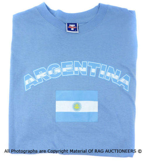 Argentina Supporter T-Shirt (Size:X L) [QTY 2]