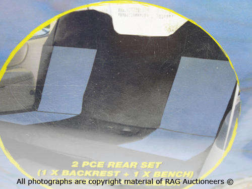 Rear Safari Seat Covers (Airforce Blue/Black In Colour) [QTY: 4]