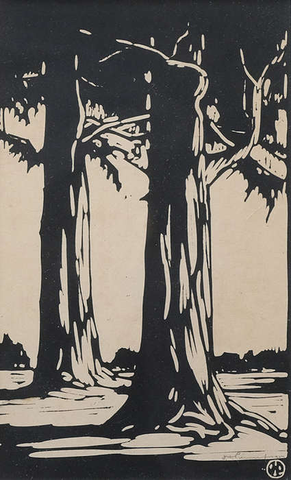 JH Pierneef - Bluegum Trees