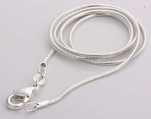 Sterling Silver Snake Chain (Length: 52cm Thickness: 1mm)