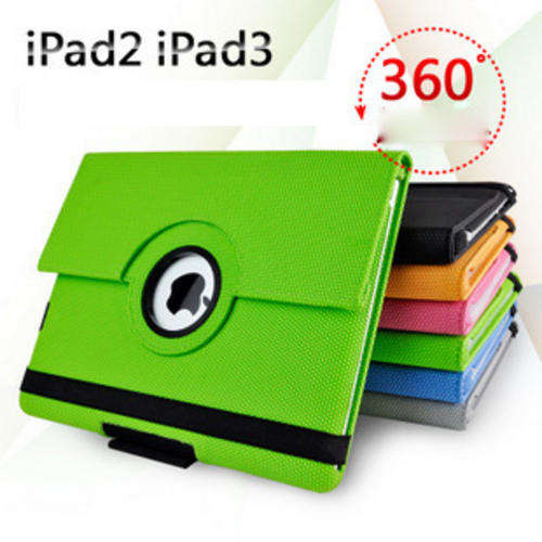 360 Degree Rotary Case (Compatible with iPad 2/3) Unique Ball Grain design ***GREAT COLOURS***