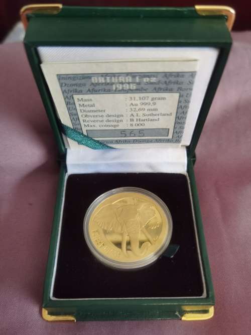 1996 Natura 1oz fine gold coin