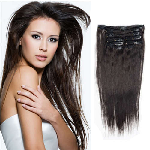 18 inch Clip-in Human Hair Extension Straight 9pcs/set