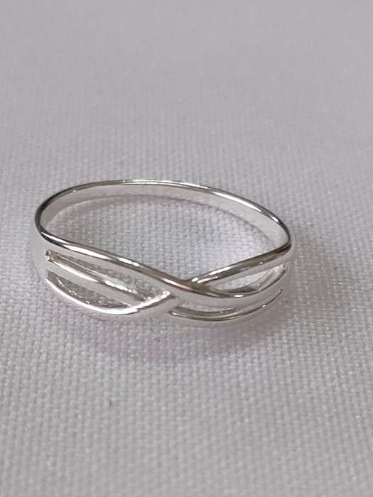 Sterling silver plain ring - 925 stamp - size US 7