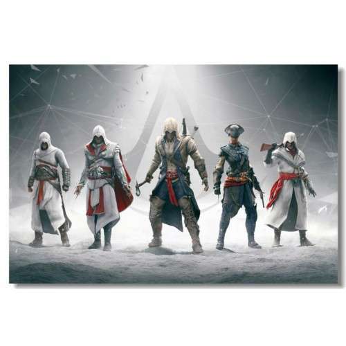 Assassin's Creed Playable Characters - Large Silk Poster