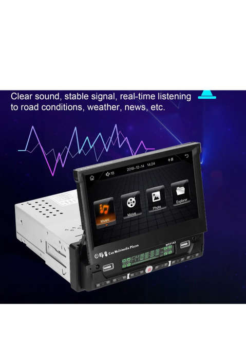 7 Inch Single BT Din BT MP5 Player with Touchscreen Car Stereo FM Radio android Mirror link