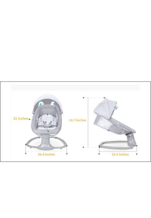 Mastela 3 In 1 Rocker\Swing Bassinet | Light Grey