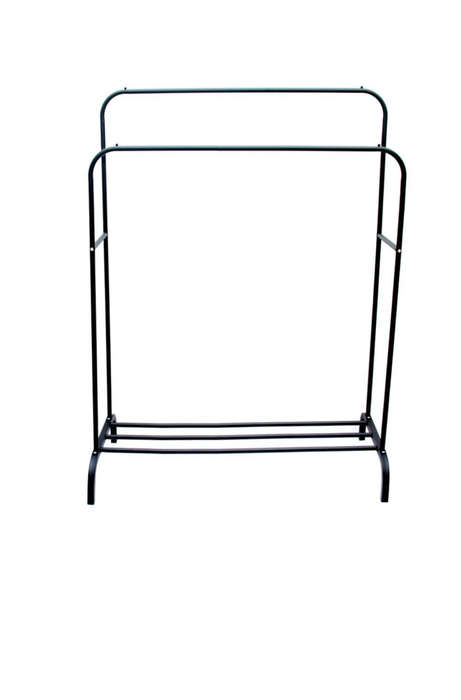 Pract Pack - Two Rail Free Standing Dry Clothes Rack for Hanging Clothes