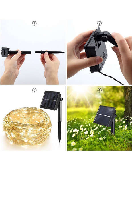 Solar Garden LED Decorative Lights - 10m