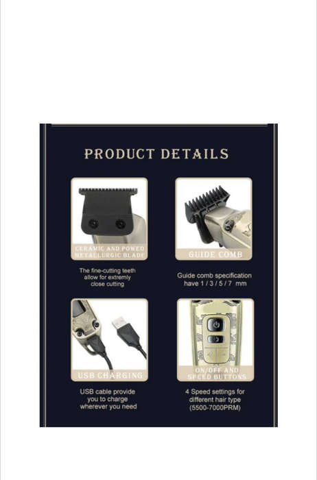 1600mAh Professional LCD Digital Display Hair Clipper V-901