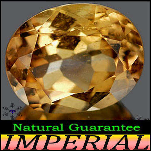 0.80CT BRAZILIAN OVAL TOPAZ [VS] VIVID IMPERIAL CHAMPAGNE GEM (TWO AVAILABLE)