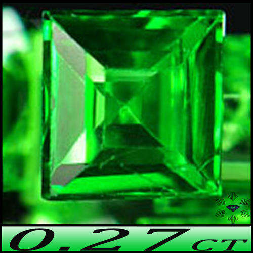 0.27CT TOP VIVID GREEN TSAVORITE GARNET [VVS] RARE UNHEATED NATURAL GEMSTONE
