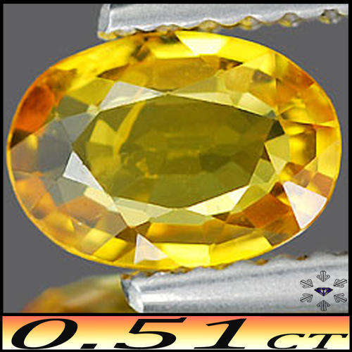 0.51ct Golden Yellow Oval Sapphire - VS - Stunning Natural Heated Songea Gem