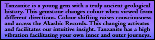TANZANITE - RARE PERFECT INVESTMENT.
