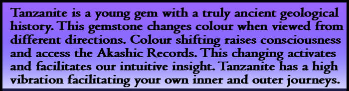 TANZANITE - RARE PERFECTLY POLISHED GEMS.